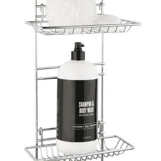 Taymor Reversible Shower Caddy with Adjustable Baskets