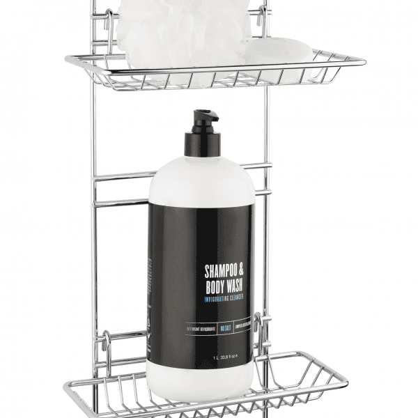 Taymor Reversible Shower Caddy with Adjustable Baskets