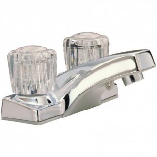 SUNGLOW - Bathroom Faucet - 4" Two Acrylic Handles Lavatory Faucet