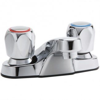 SUNGLOW - Bathroom Faucet - 4" Two Metal Handles Lavatory Faucet