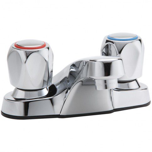 SUNGLOW - Bathroom Faucet - 4" Two Metal Handles Lavatory Faucet