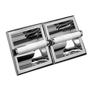 Twin Recessed Paper Roll Holder