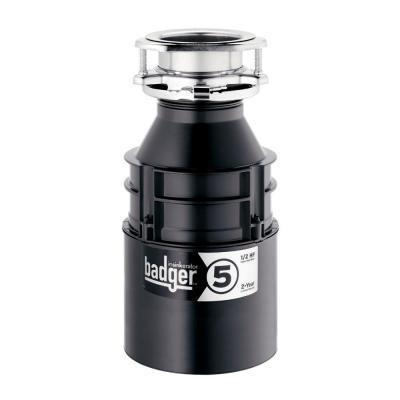InSinkErator 79008B-ISEvBadger 5 Waste Disposer - Less Cord