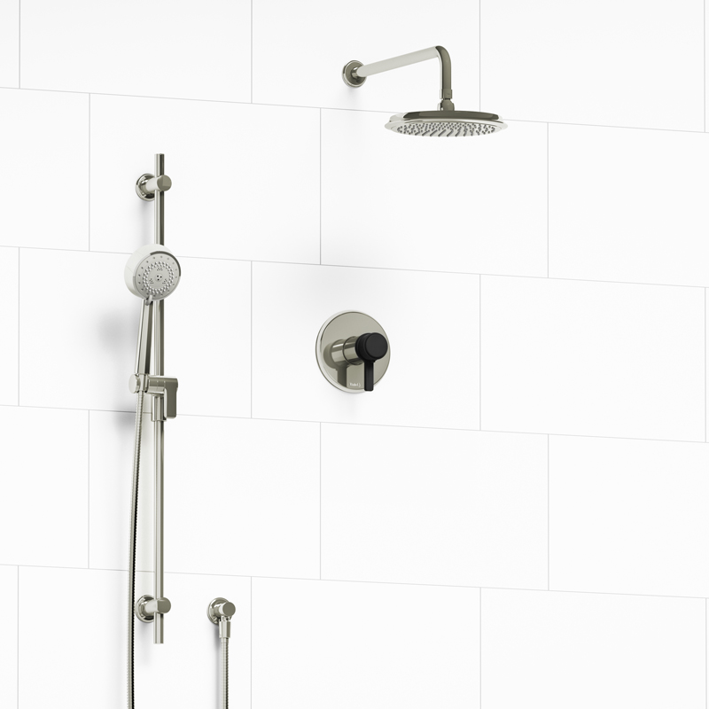 Momenti - Type T/P ½" coaxial 2-way system with hand shower and shower head - KIT#323MMRDJ