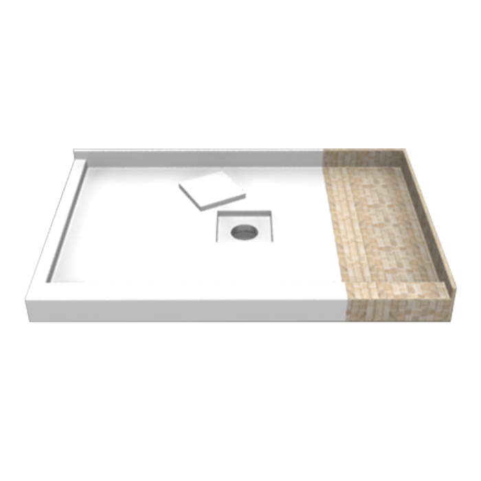 Double Threshold Tileme Shower Base (TMSBDTCD)