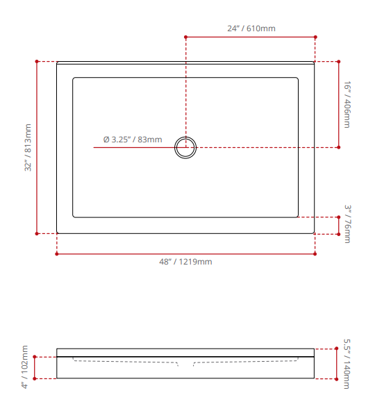 Triple Threshold Shower Base (SBTT) - Image 2
