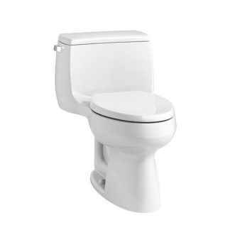 Kohler Gabrielle™ Comfort Height® one-piece elongated 1.28 gpf toilet with Class Five® flush technology and left-hand trip lever - K-3615-0